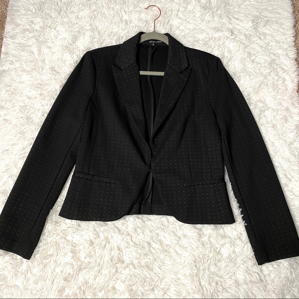 Amanda & Chelsea Checkered Blazer Size 8